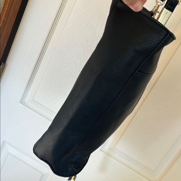 Foley + Corinna Black Faux Leather Bag briefcase with Gold Accents - Picture 15 of 16